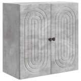 Seinäkaappi 59 x 31 x 60 cm betoninharmaa tekninen puu 2 ovea