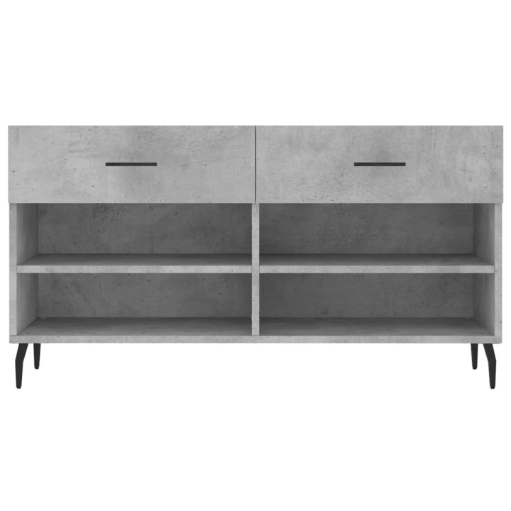 Kenkäpenkki 102 x 35 x 55 cm, betoninharmaa, tekninen puu ja rauta